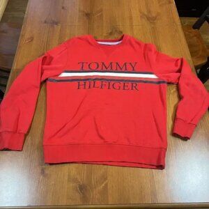 Tommy Hilfiger Sweater Mens Medium Crewneck Pullover Stripe Classic 78J4215